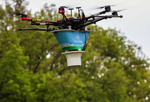 Natutec Drone de toekomst in bestrijding eikenprocessierups?