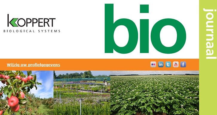 Koppert's Biojournaal digitaal ook beschikbaar voor buitenteelten