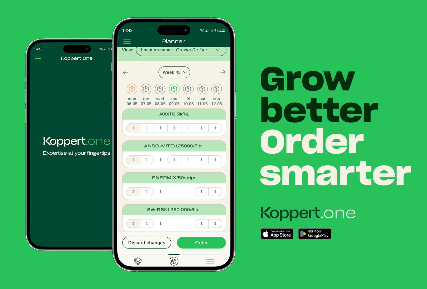 Koppert lanceert innovatieve digitale besteltool: Koppert One Planner