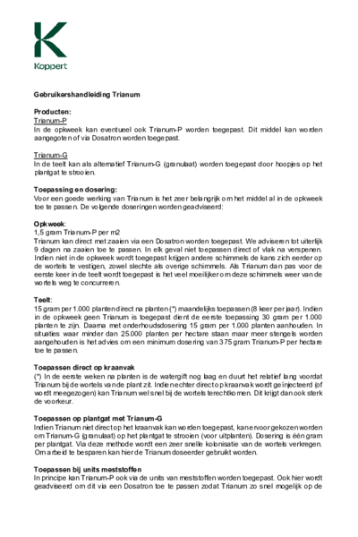 Gebruikershandleiding Trianum