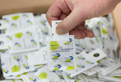 Verstevigd haakje voor alle roofmijtensachets