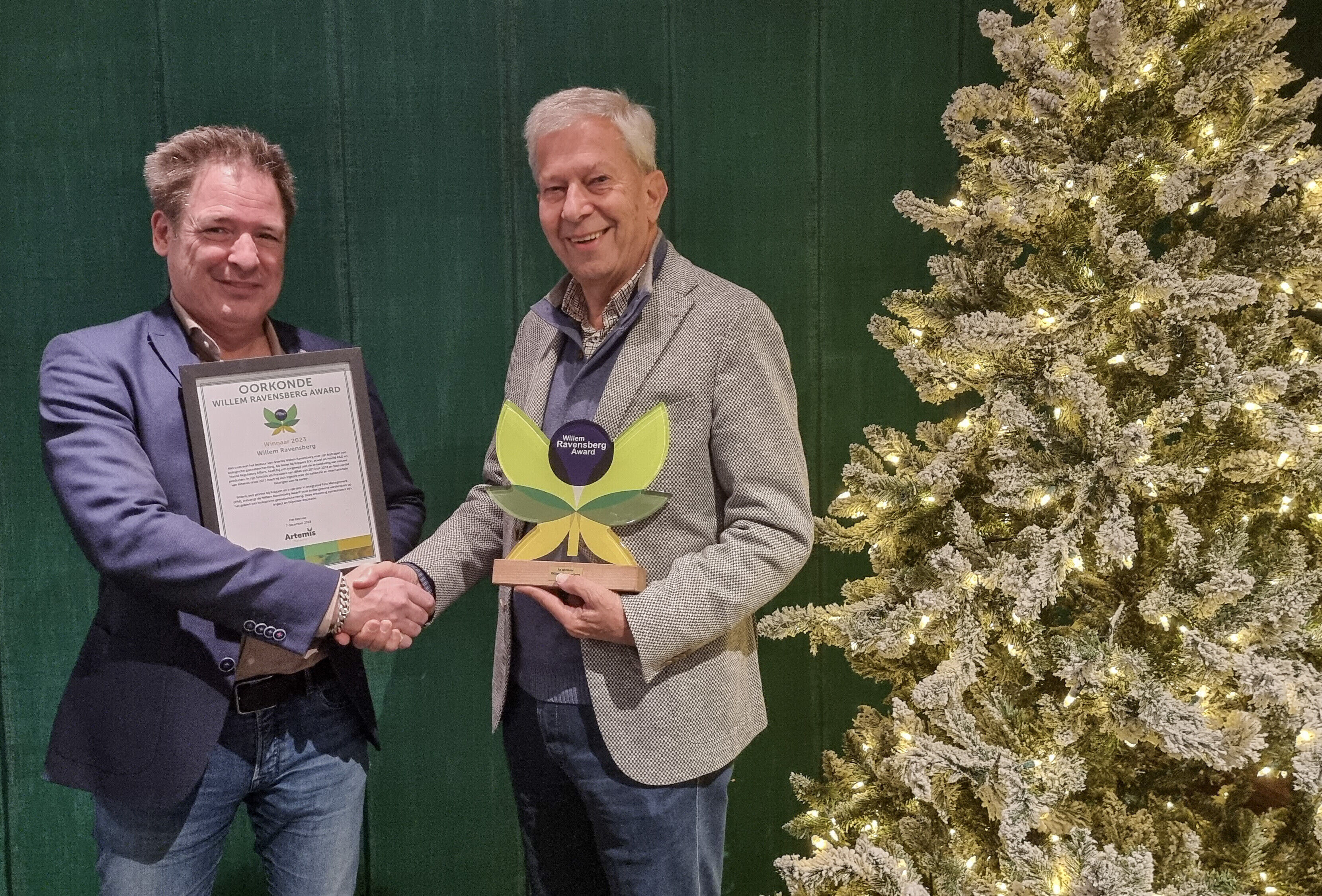 Willem Ravensberg ontvangt Artemis Award