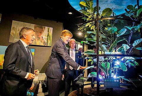 Koning op bezoek bij jubilerend Koppert