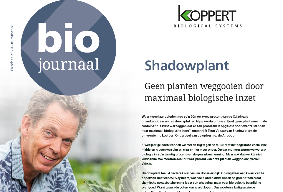 Nieuwe editie Biojournaal online beschikbaar